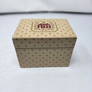 AVON Country Christmas Recipe Box & Recipe Pack Better Homes/Meredith Corp 1982